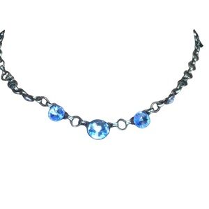 Periwinkle stone necklace